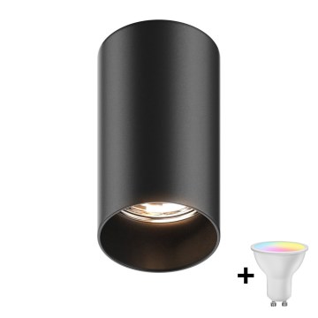 Zuma Line - LED RGBW prigušiva spot svetiljka 1xGU10/4,8W/230V crna + daljinski upravljač