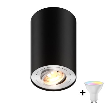 Zuma Line - LED RGBW prigušiva spot svetiljka 1xGU10/6W/230V crna + daljinski upravljač