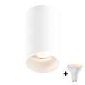 Zuma Line - LED RGBW prigušiva ugradna reflektorska svetiljka 1xGU10/6W/230V bela + daljinski upravljač