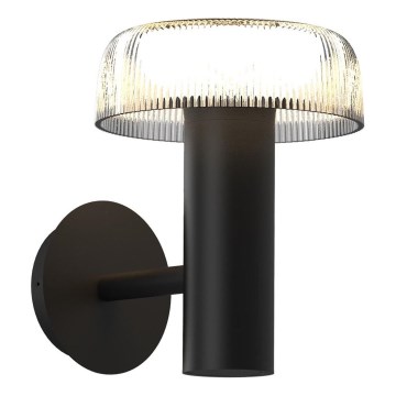 Zuma Line - LED solarna zidna lampa LED/2,5W/2000 mAh IP44 crna