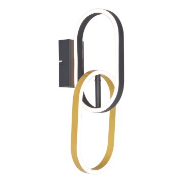 Zuma Line - LED zidna lampa 2xLED/12W/230V crna/zlatna