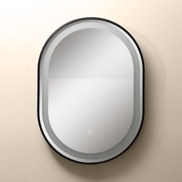 Zuma Line - LED zidno ogledalo za kupatilo sa LED pozadinskim osvetljenjem/24W/230V 3000/4000/6000K 70x50 cm IP44 crna