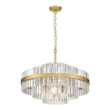 Zuma Line - Luster na lancu 12x G9/28W/230V, prečnik 60 cm, zlatna