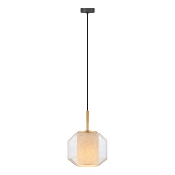 Zuma Line - Luster na sajli 1xE27/25W/230V prečnika 22 cm zlatna/crna