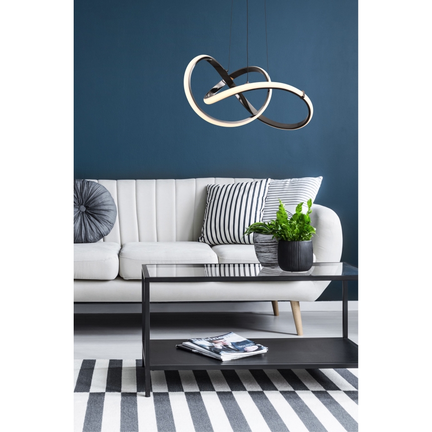 Zuma Line - LED prigušiva luster na sajli LED/44W/230V crna