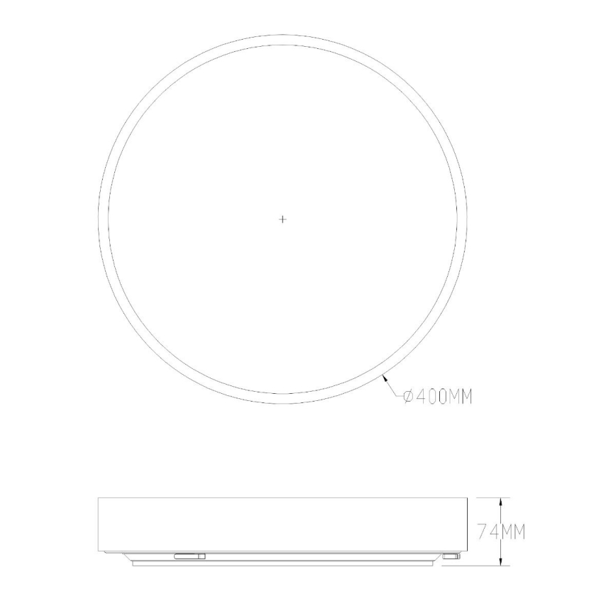 Zuma Line - LED prigušiva kupatilska plafonska svetiljka LED/36W/230V 3000-6000K pr. 40 cm IP44 zlatna + daljinski upravljač
