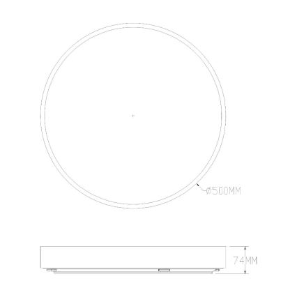 Zuma Line - LED prigušiva plafonska lampa za kupatilo LED/50W/230V 3000-6000K prečnik 50 cm IP44 zlatna + daljinski upravljač