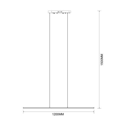 Zuma Line - LED luster na sajli LED/20W/230V zlatni