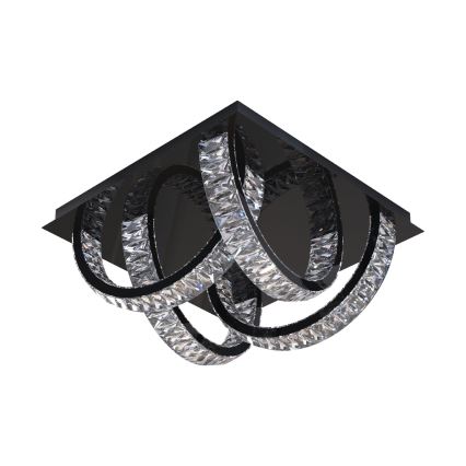 Zuma Line - LED prigušiva kristalno plafonsko svetlo LED/23,5W/230V 2700-6000K crna + daljinski upravljač