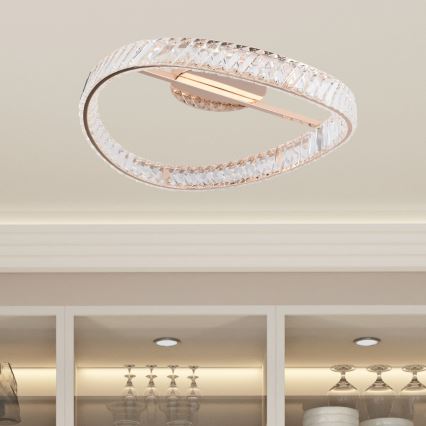 Zuma Line - LED prigušivo stropno svetlo LED/36W/230V prečnika 52 cm ružičasto zlato