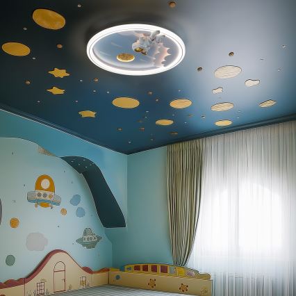 Zuma Line - LED prigušiva dečije plafonsko svetlo LED/42W/230V 3000/5700K astronaut