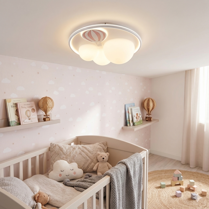 Zuma Line - prigušiva LED dečije plafonsko svetlo LED/42W/230V 3000/5700K ružičasta