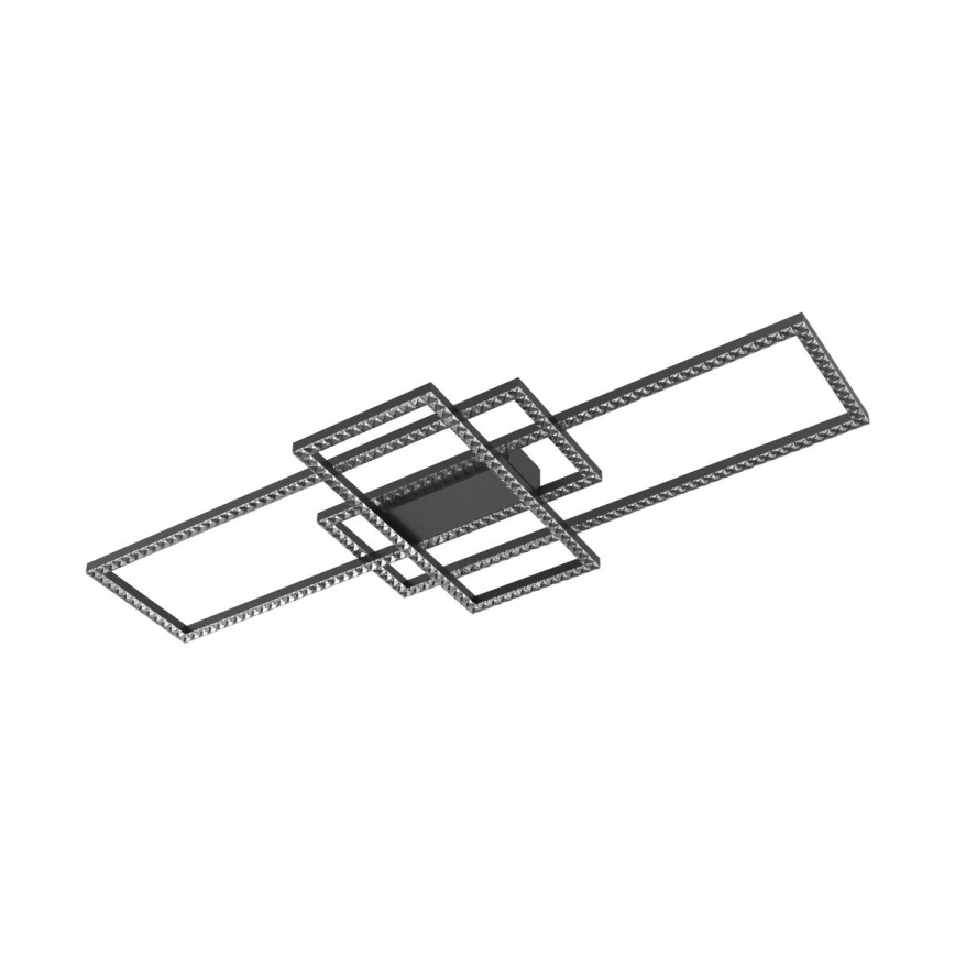 Zuma Line - LED prigušiva kristalni plafonski luster LED/52W/230V 2700-6000K crna + daljinski upravljač
