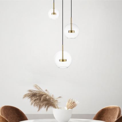 Zuma Line - LED luster na sajli 3xLED/5W/230V zlatni