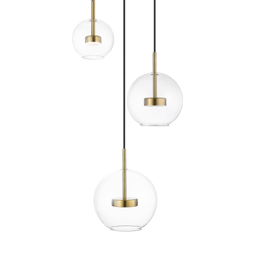 Zuma Line - LED luster na sajli 3xLED/5W/230V zlatni