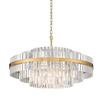 Zuma Line - Luster na lancu 16xG9/28W/230V prečnik 80 cm zlatna
