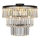 Zuma Line P17127-4-BK - Plafonski luster TIFANNY 4xE14/40W/230V, crni