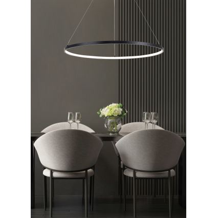 Zuma Line - LED luster na sajli LED/40W/230V 3000/4000/6000K, prečnik 90 cm, crna