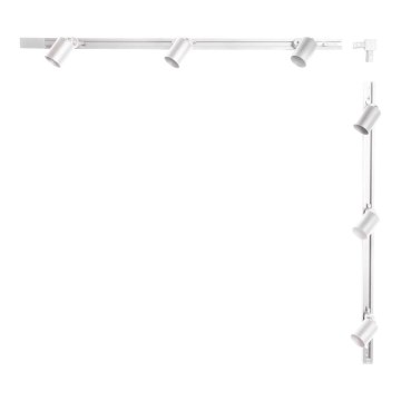Zuma Line - Reflektor za šinski sistem 6xGU10/10W/230V, beli + pribor za šine