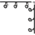 Zuma Line - Reflektorska svetiljka za šinski sistem 6xGU10/15W/230V crna