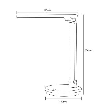 Zuma Line - LED stona lampa LED/5W/230V 3000-6000K bela