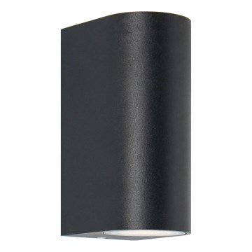 Zuma Line - Spoljašnje zidno svetlo 2xGU10/35W/230V IP44 crno