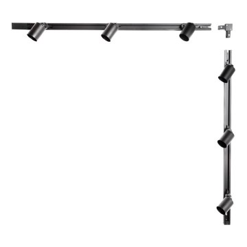 Zuma Line - Spot svetiljka za šinski sistem 6xGU10/10W/230V crna + šinski pribor