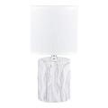 Zuma Line - Stona lampa 1xE14/40W/230V bela/mramorni dekor