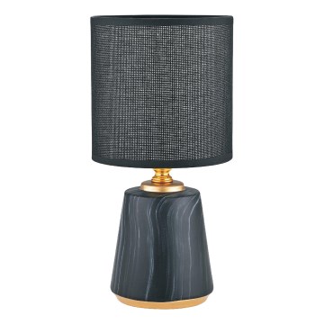 Zuma Line - Stona lampa 1xE14/40W/230V crna/zlatna/dekor mermera