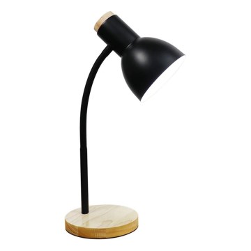 Zuma Line - Stona lampa 1xE27/40W/230V crna/hrast