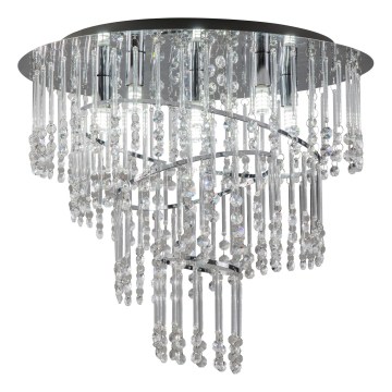 Zuma Line - Stropno svetlo 6xG9/25W/230V, prečnik 45 cm, sjajni hrom/prozirno
