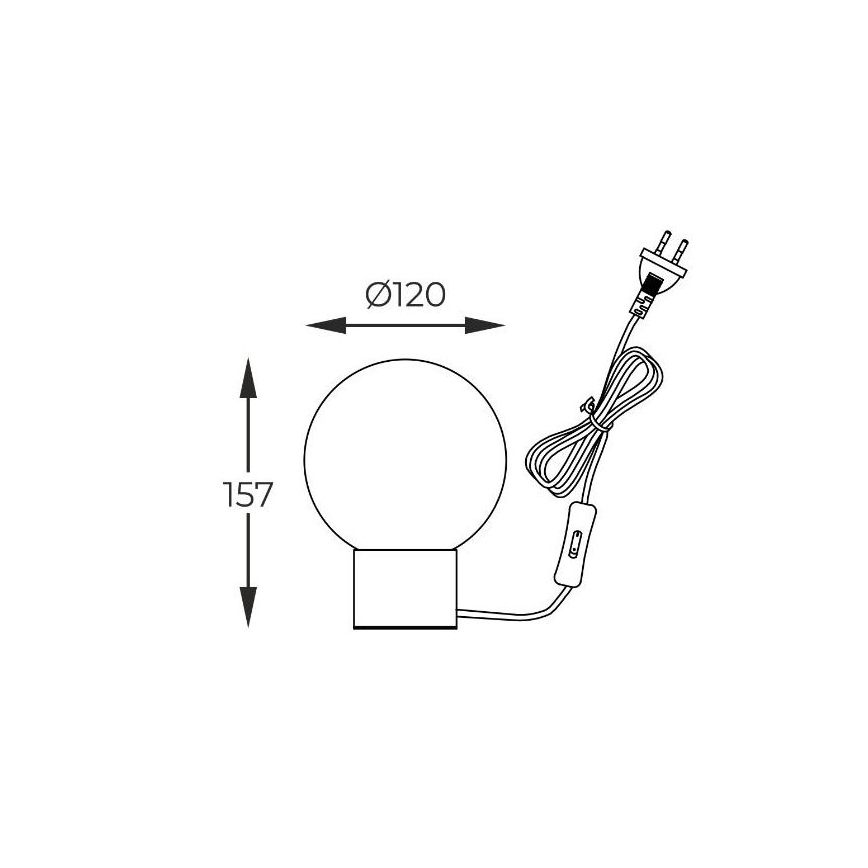 Zuma Line - Stona lampa 1xG9/4W/230V crna/zlatna