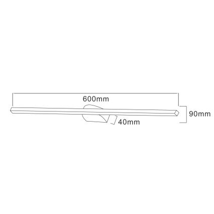 Zuma Line - LED osvetljenje za slike LED/20W/230V 60 cm crna