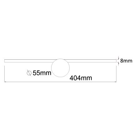 Zuma Line - LED kupatilsko osvetljenje za ogledalo LED/6W/230V 40 cm IP44 sjajni hrom