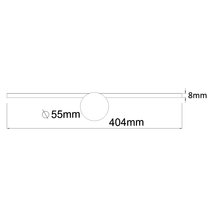 Zuma Line - LED kupatilsko osvetljenje za ogledalo LED/6W/230V 40 cm IP44 sjajni hrom